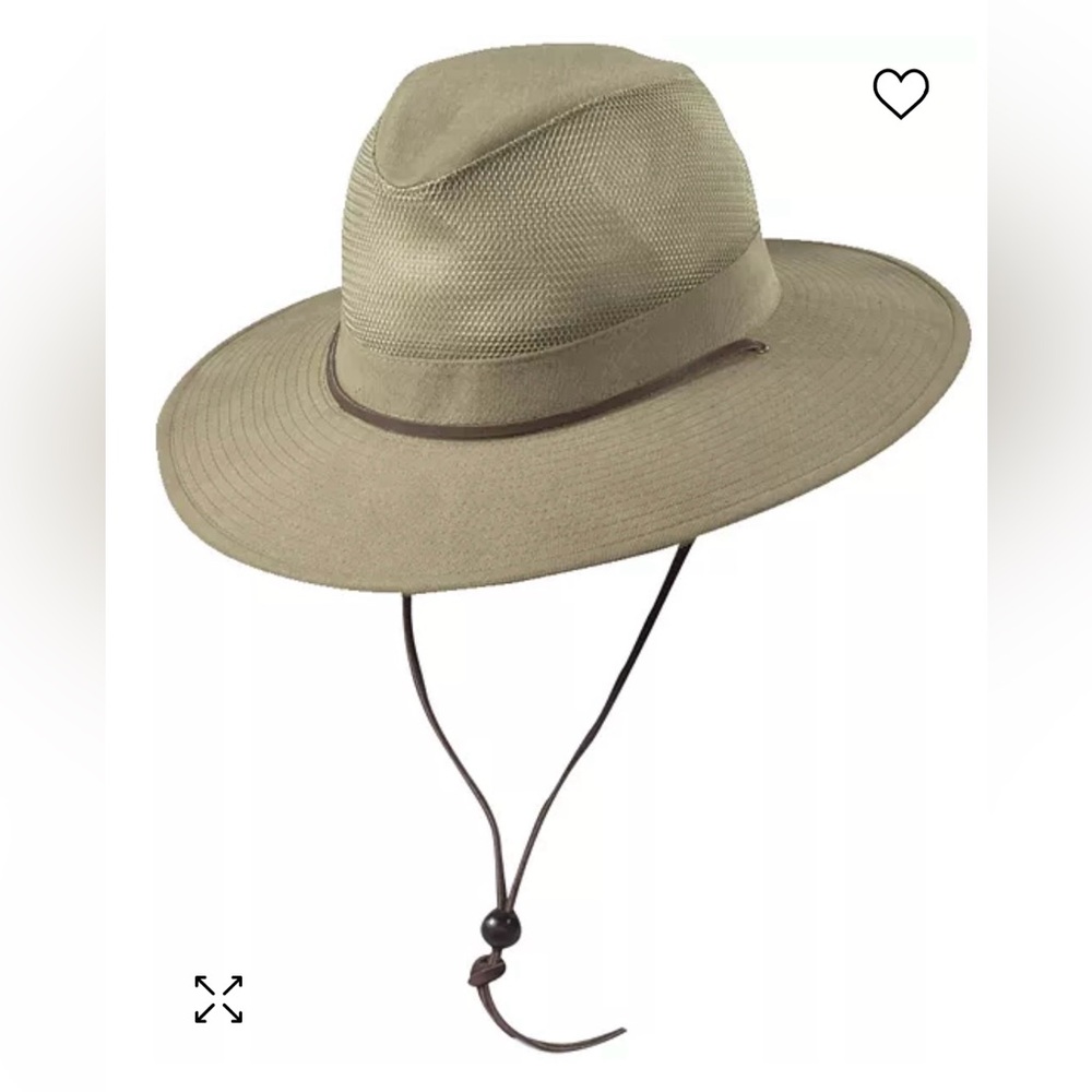 Dorfman Pacific Packable Outdoorsman Hat. Medium with sizing tape. NWT